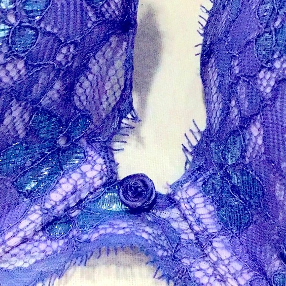 Lingerie Sale💋Sexy Mermaid 🧜♀️ shimmer tanzanite purple VS bra! Size 38D 😻👏 - Picture 3 of 7